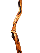 Load image into Gallery viewer, diamond willow hiking stick hand crafted close up