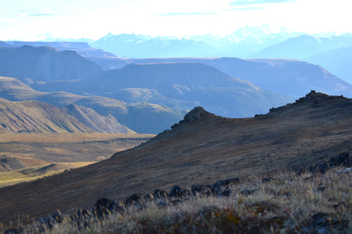 Looking towards Kitsu Plateau from a barren landscape adjacent to Keda Cone